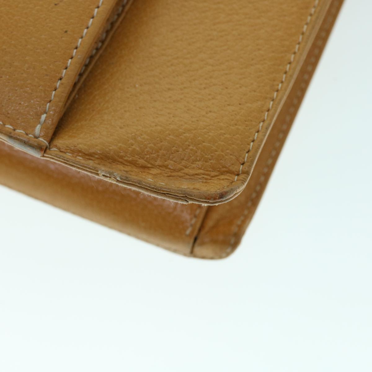 GUCCI Hand Bag Leather Beige bs8249