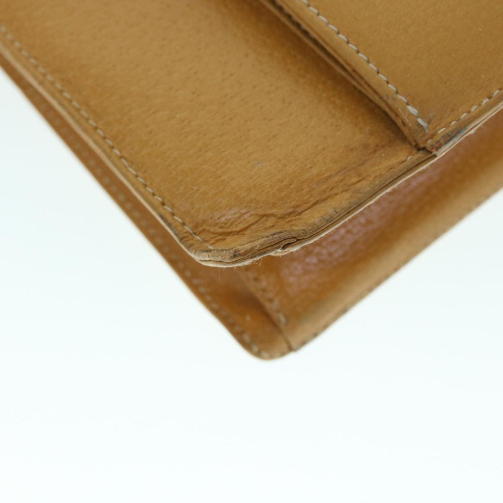 GUCCI Hand Bag Leather Beige bs8249