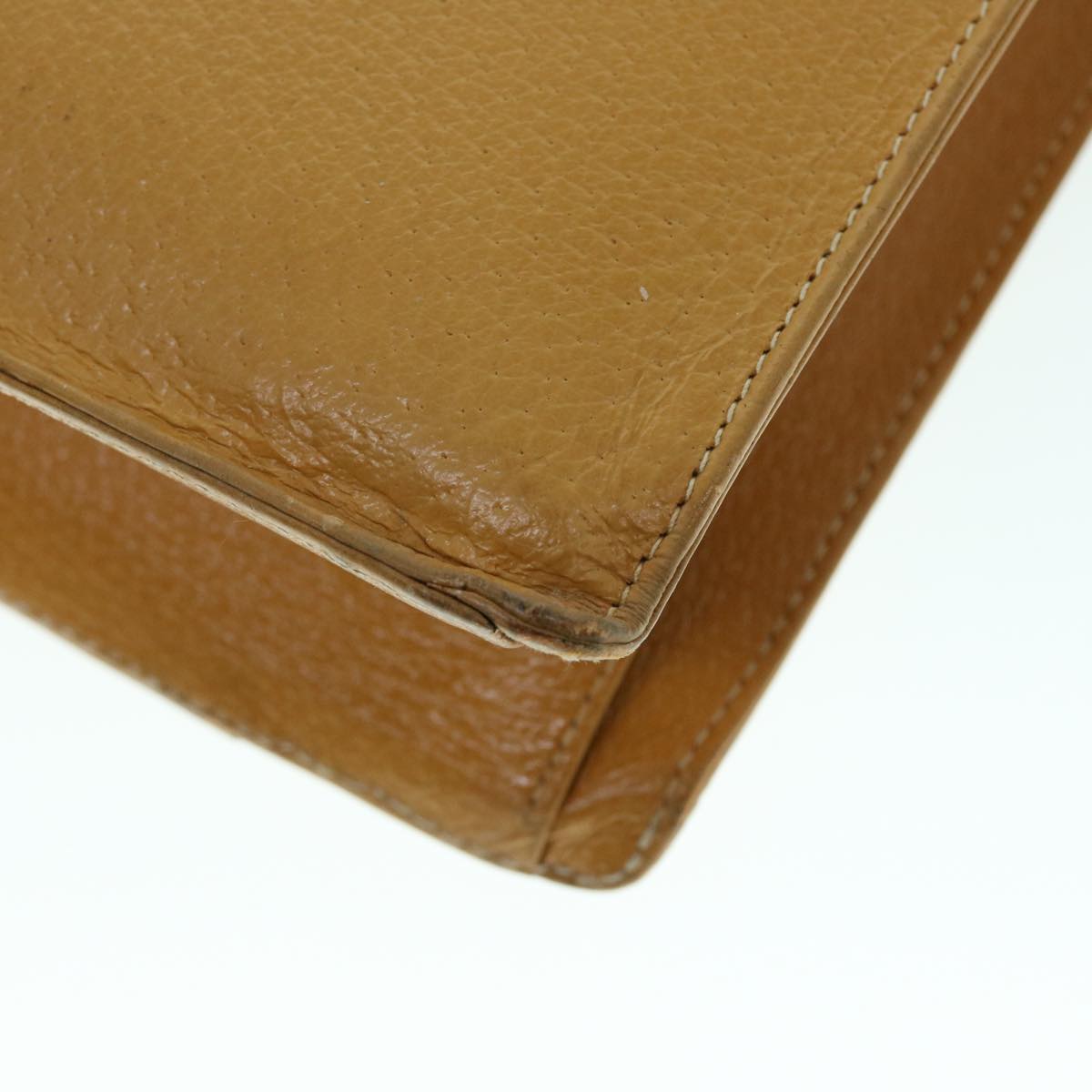 GUCCI Hand Bag Leather Beige bs8249