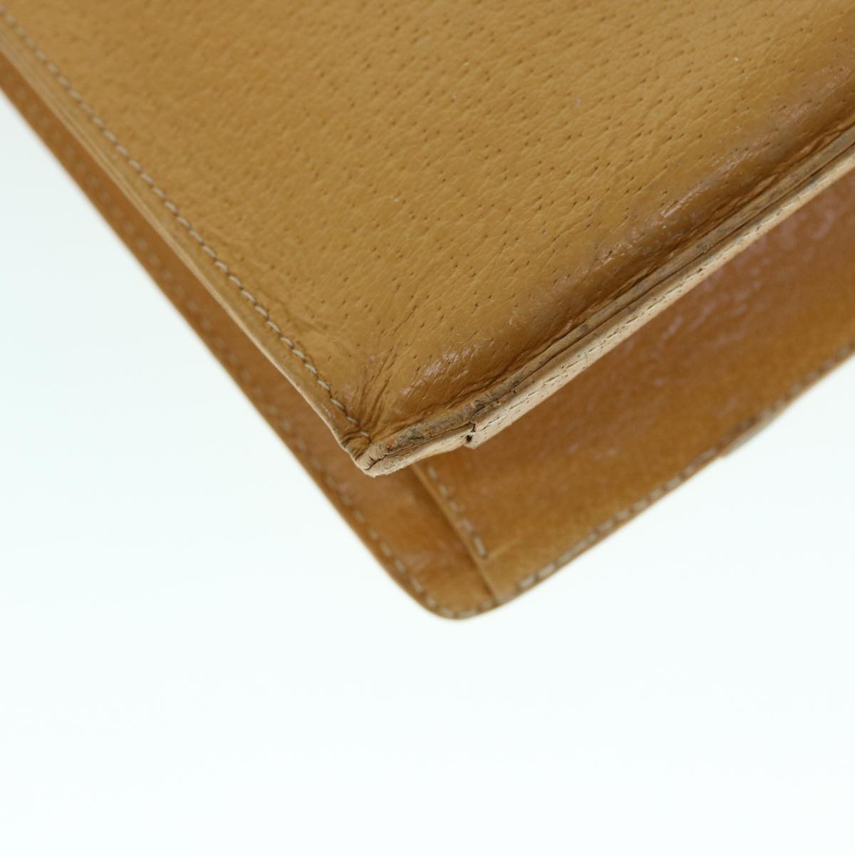 GUCCI Hand Bag Leather Beige bs8249