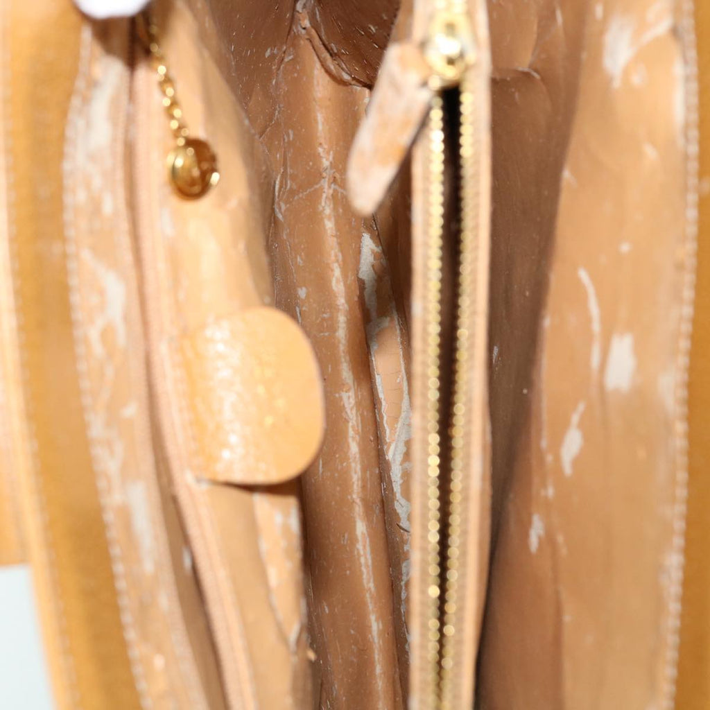 GUCCI Hand Bag Leather Beige bs8249