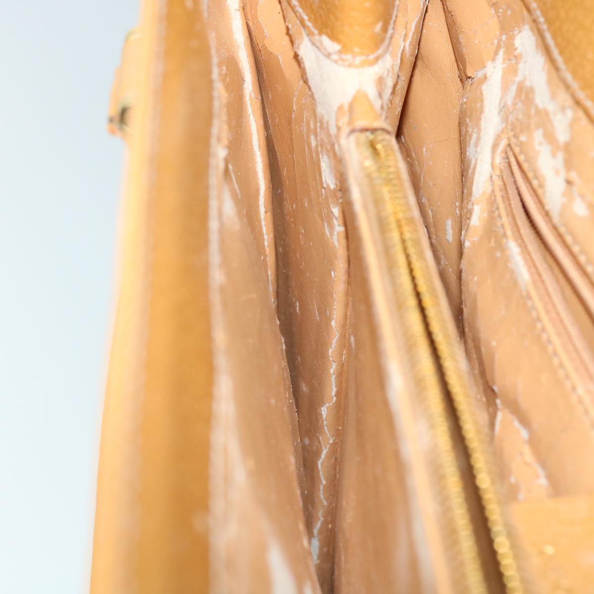 GUCCI Hand Bag Leather Beige bs8249