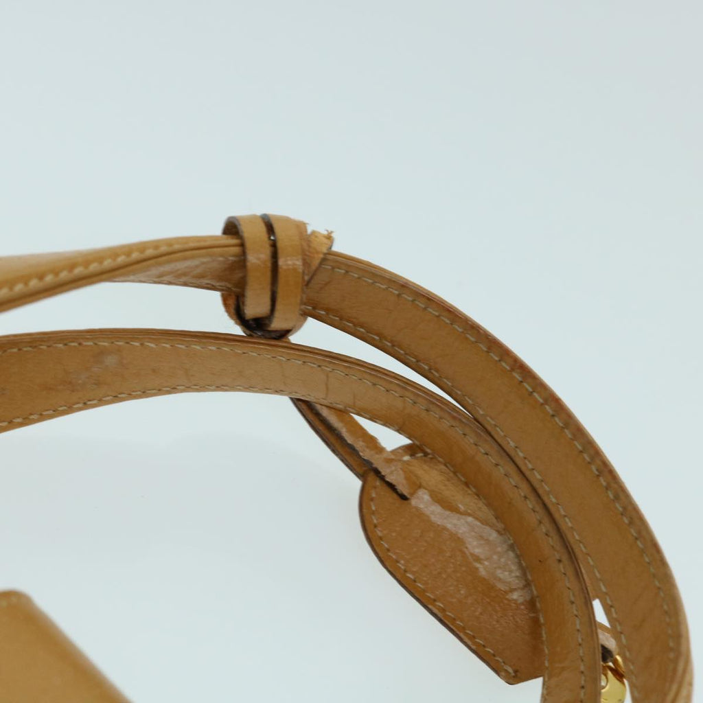 GUCCI Hand Bag Leather Beige bs8249