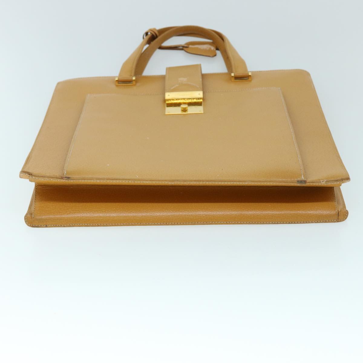GUCCI Hand Bag Leather Beige bs8249