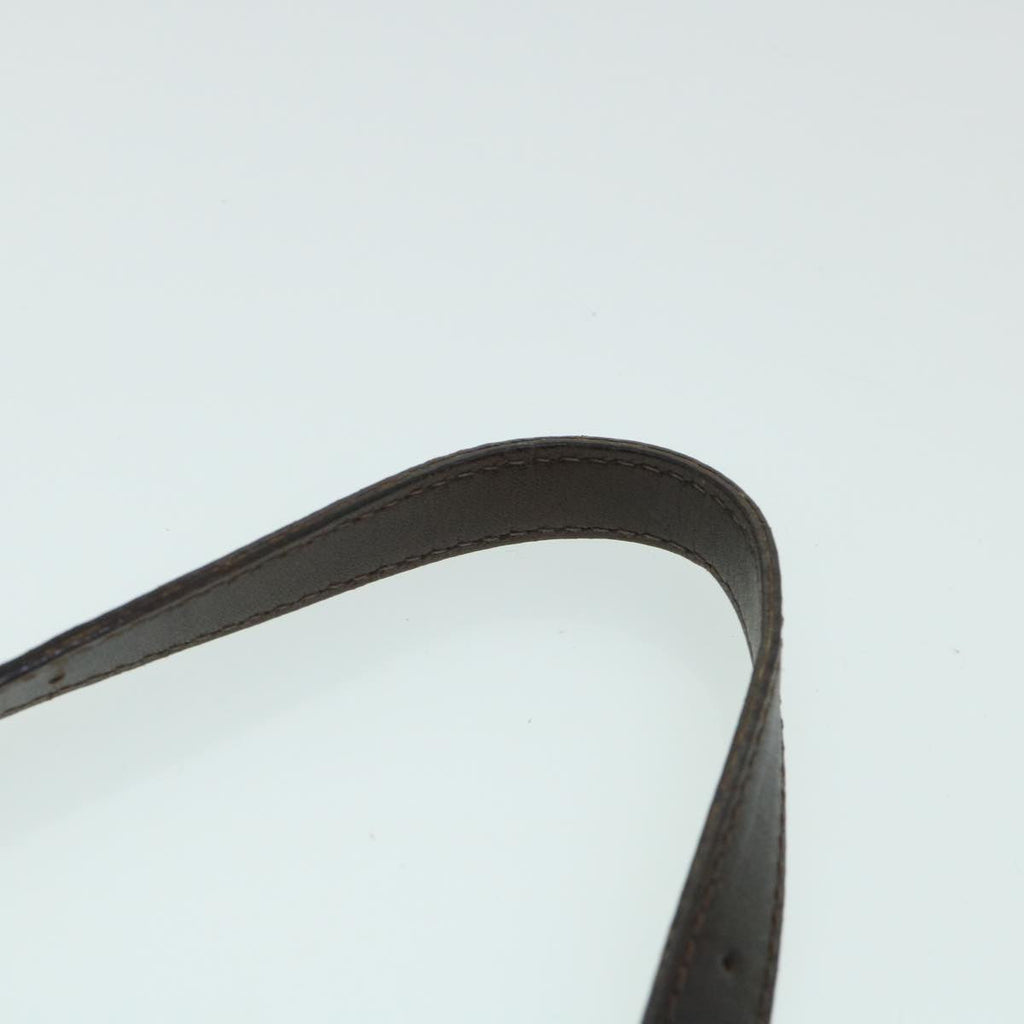 FENDI Zucca Canvas Mamma Baguette Shoulder Bag Black Brown bs8308