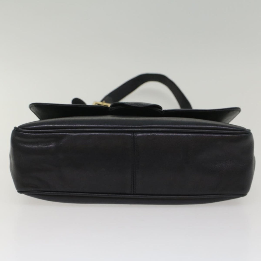 GUCCI Sherry Line Shoulder Bag Leather Black Red Navy bs8337