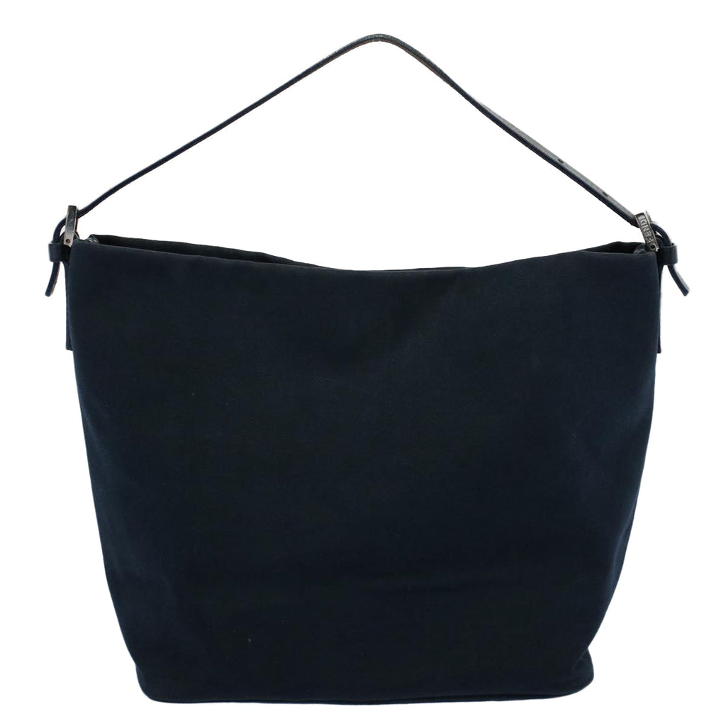 FENDI Shoulder Bag Canvas Navy bs8339