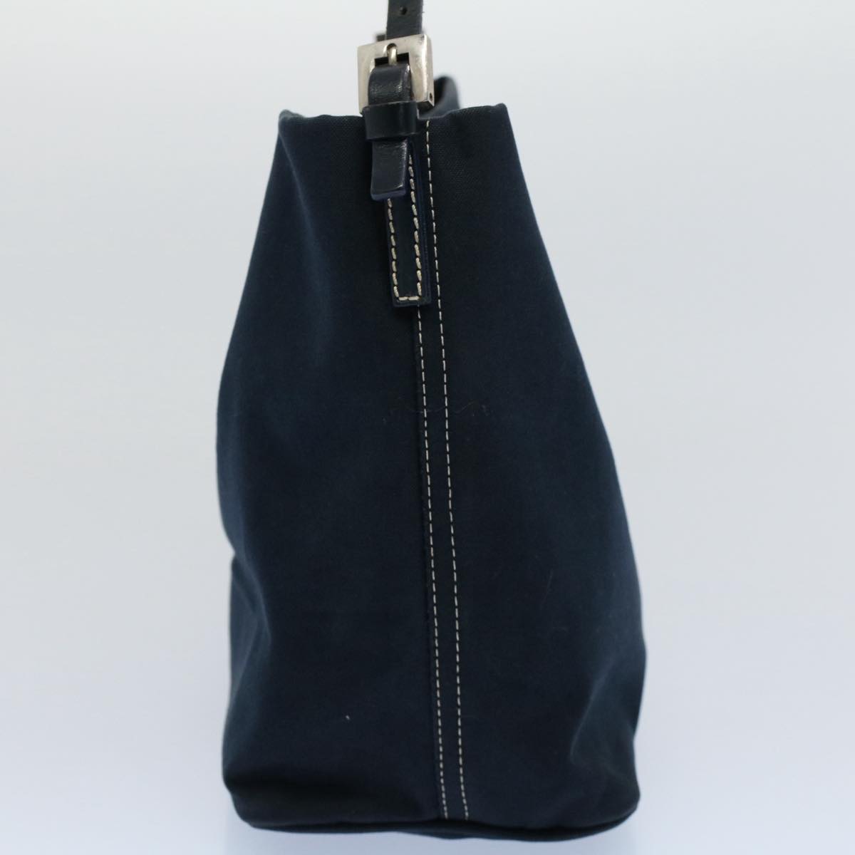 FENDI Shoulder Bag Canvas Navy bs8339