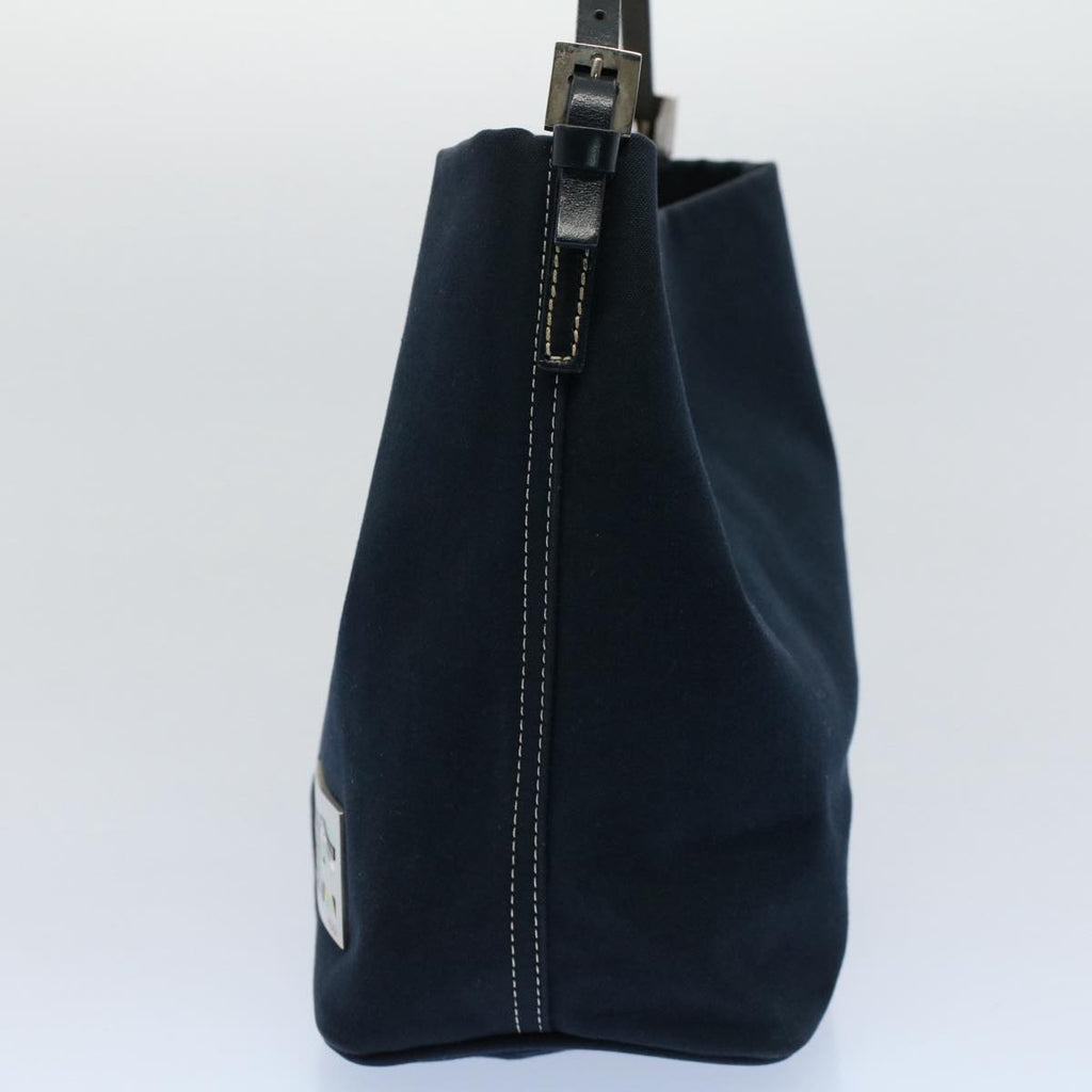 FENDI Shoulder Bag Canvas Navy bs8339