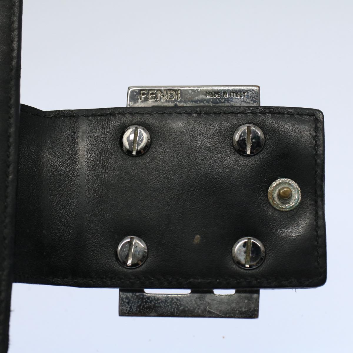 FENDI Zucca Zucchino Canvas Pouch Wallet Canvas 4Set Brown Black bs8399