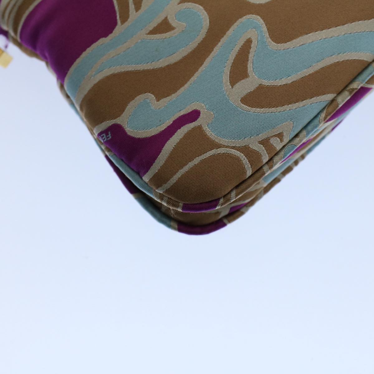 FENDI Mamma Baguette Shoulder Bag Canvas Multicolor 2305 26796 018 bs8434