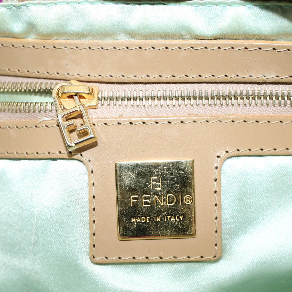 FENDI Mamma Baguette Shoulder Bag Canvas Multicolor 2305 26796 018 bs8434