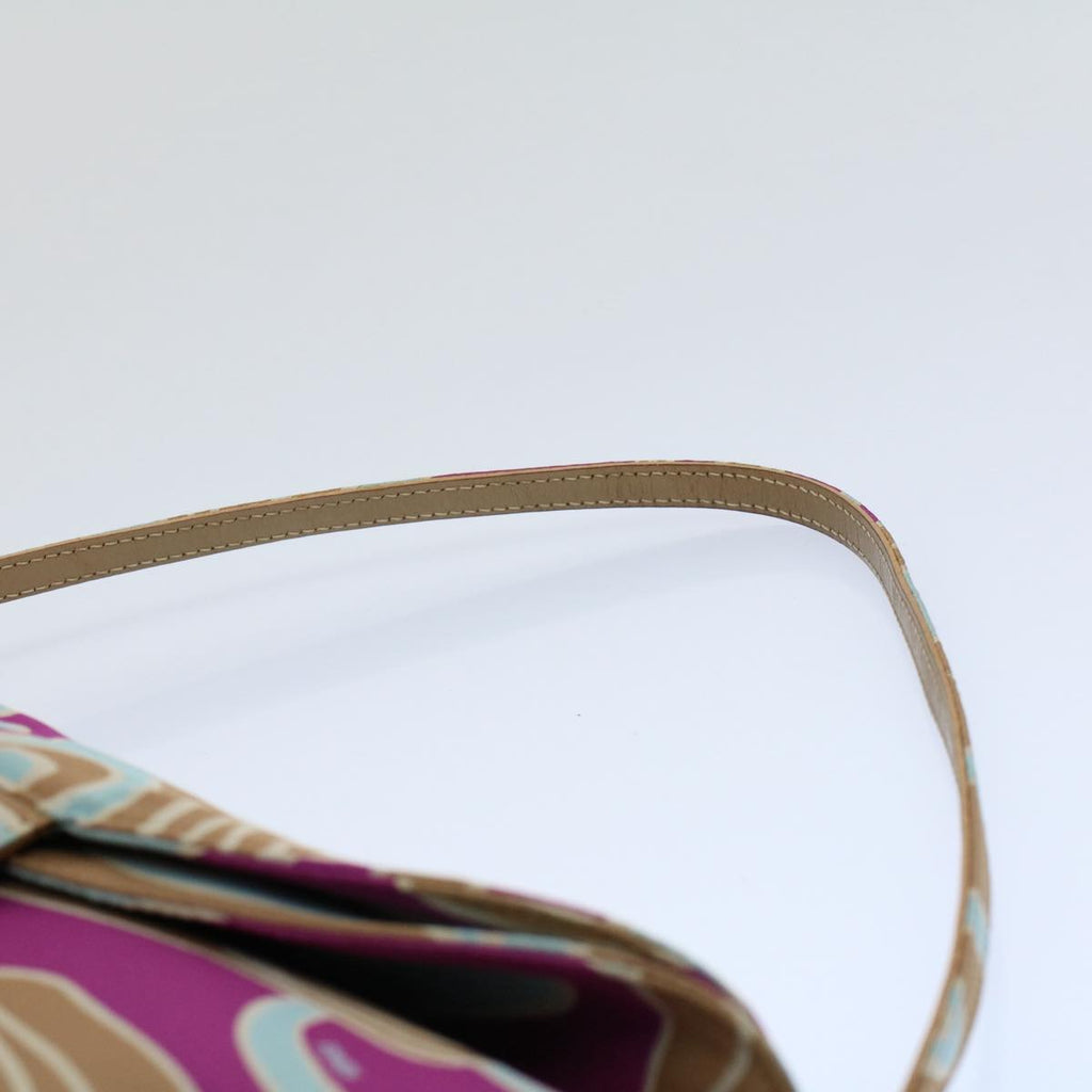 FENDI Mamma Baguette Shoulder Bag Canvas Multicolor 2305 26796 018 bs8434