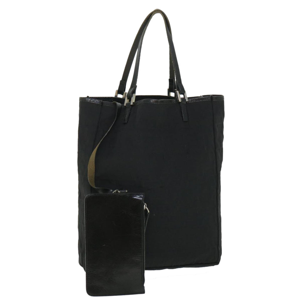 FENDI Zucca Canvas Tote Bag Black bs8537