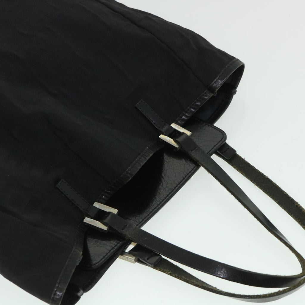 FENDI Zucca Canvas Tote Bag Black bs8537
