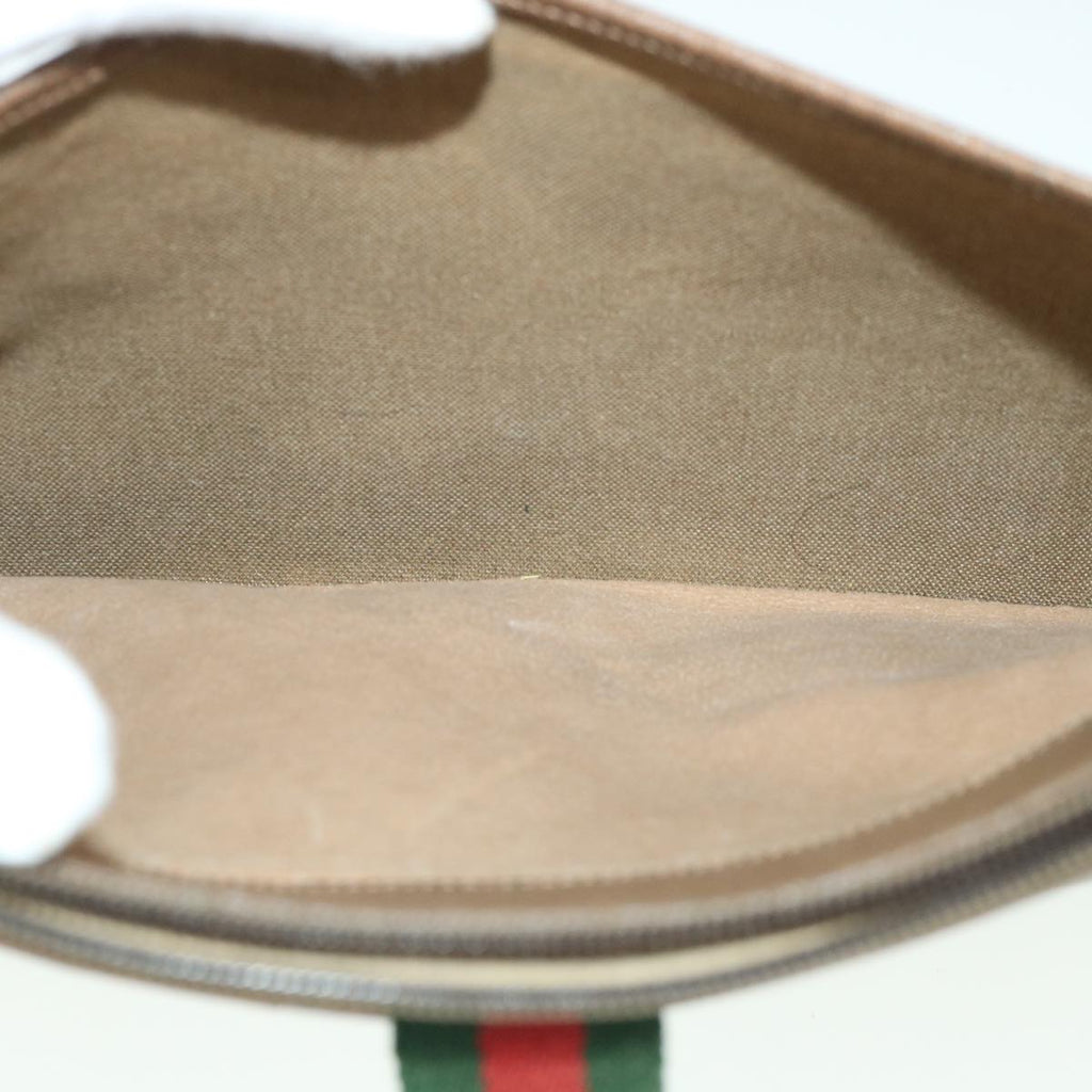 GUCCI GG Canvas Web Sherry Line Shoulder Bag Beige Red 904 02 026 bs8545