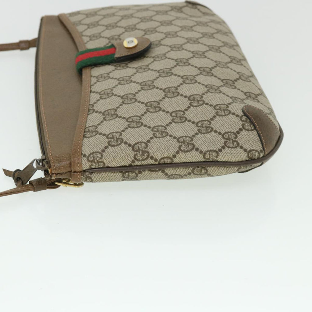 GUCCI GG Canvas Web Sherry Line Shoulder Bag Beige Red 904 02 026 bs8545