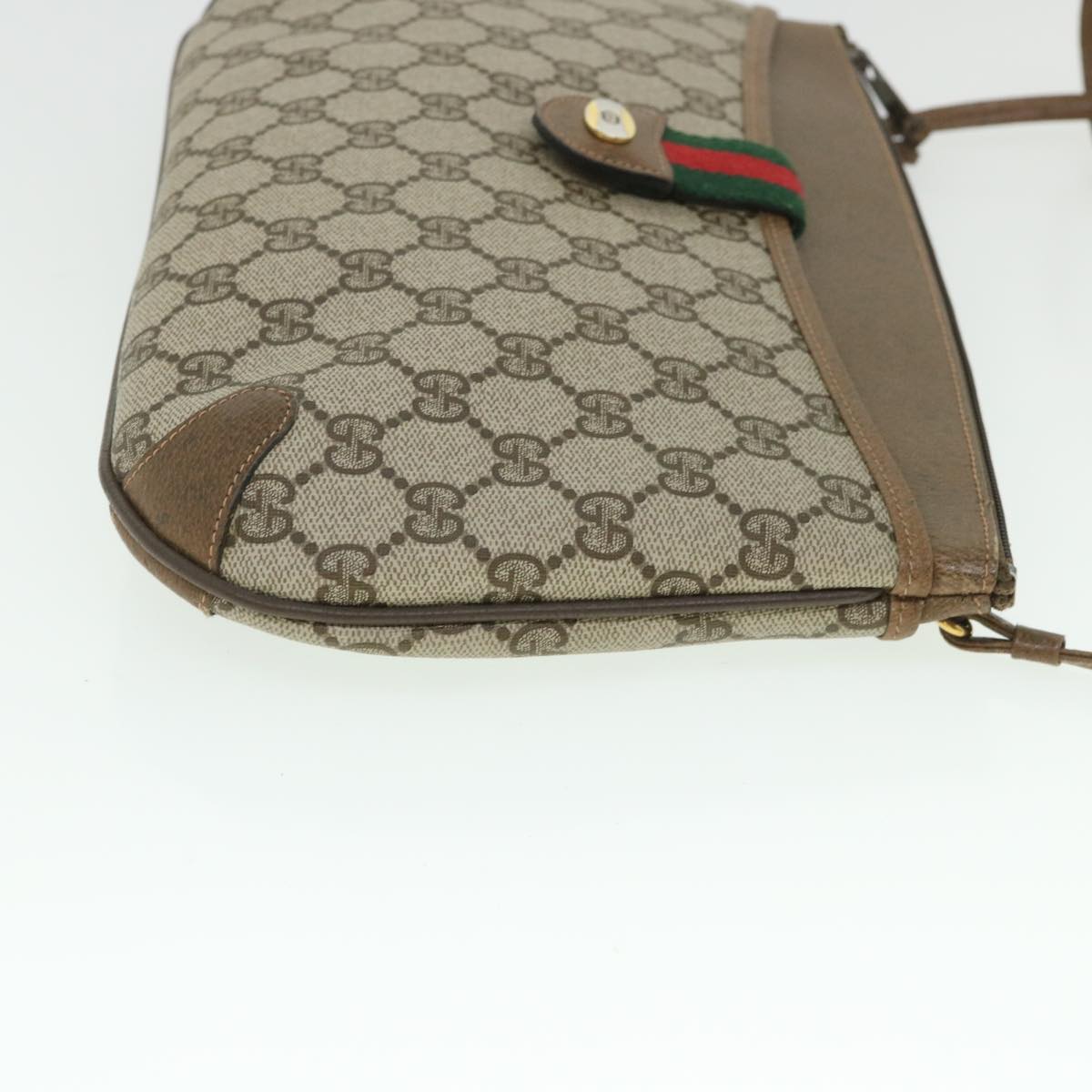 GUCCI GG Canvas Web Sherry Line Shoulder Bag Beige Red 904 02 026 bs8545
