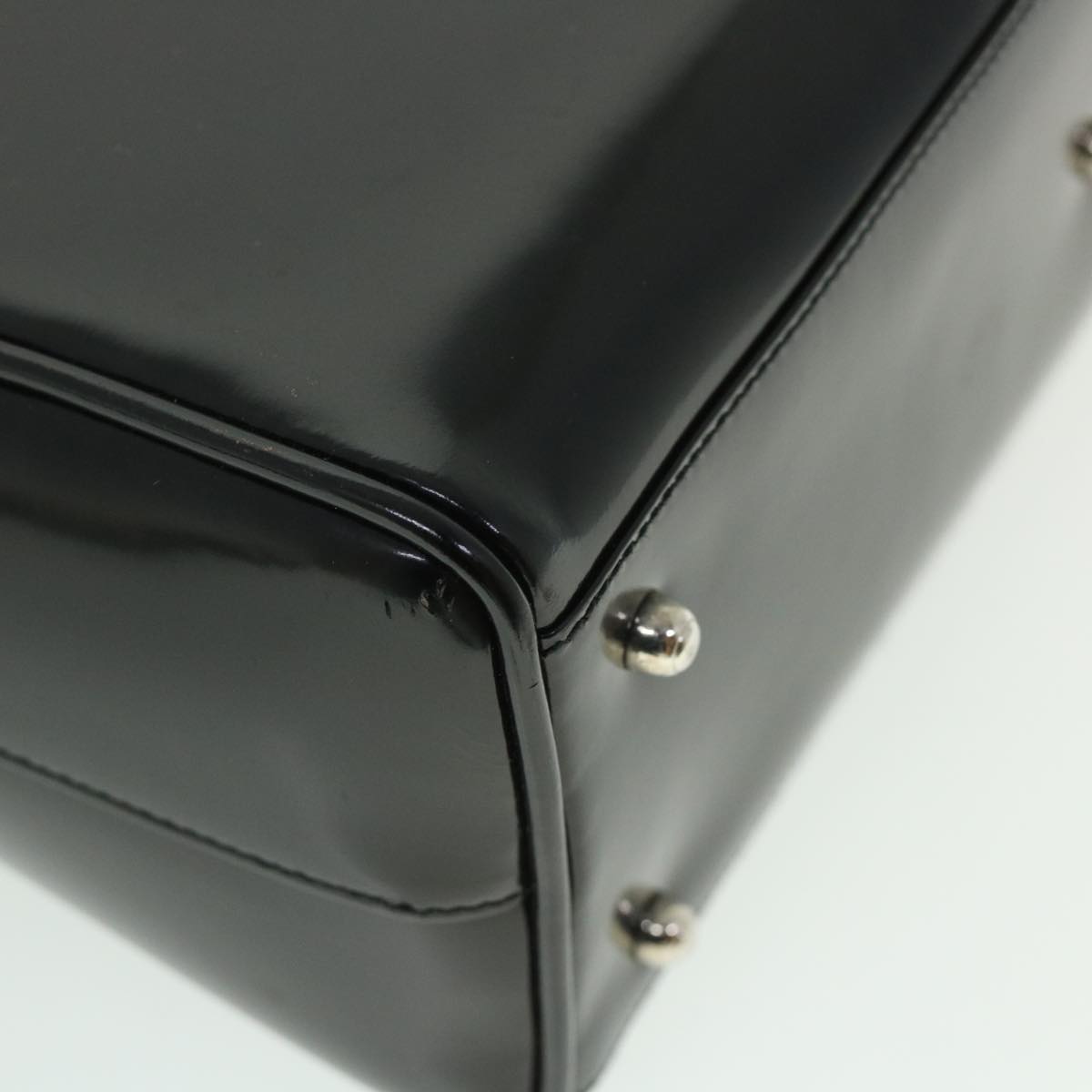 GUCCI Hand Bag Leather 2way Black 000 1274 0505 bs8546