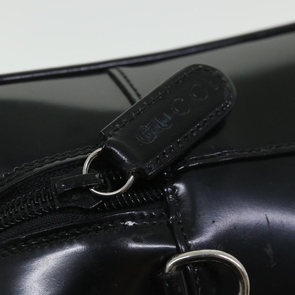 GUCCI Hand Bag Leather 2way Black 000 1274 0505 bs8546