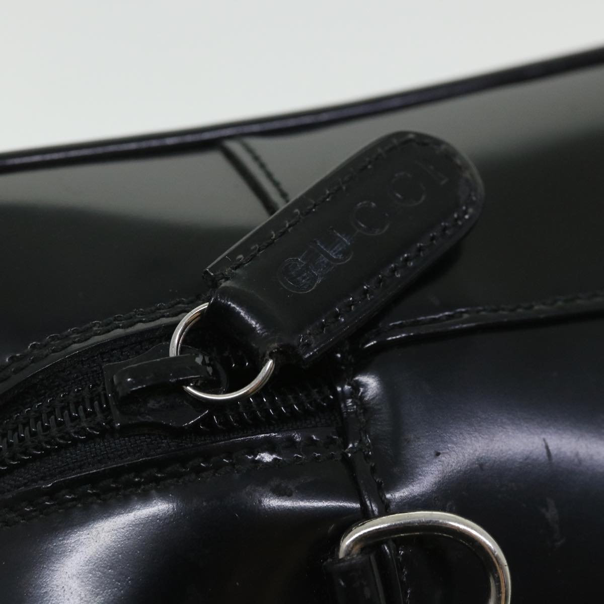 GUCCI Hand Bag Leather 2way Black 000 1274 0505 bs8546
