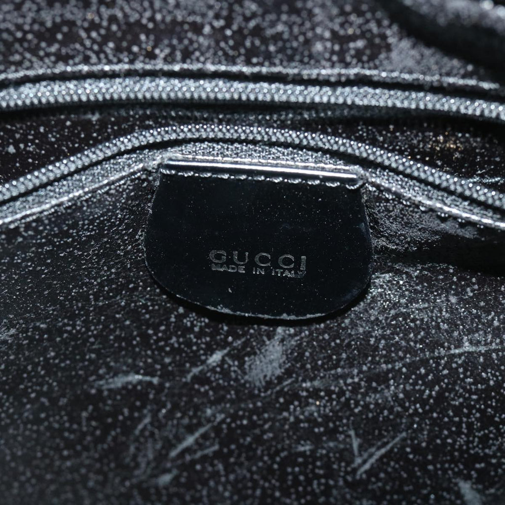 GUCCI Hand Bag Leather 2way Black 000 1274 0505 bs8546