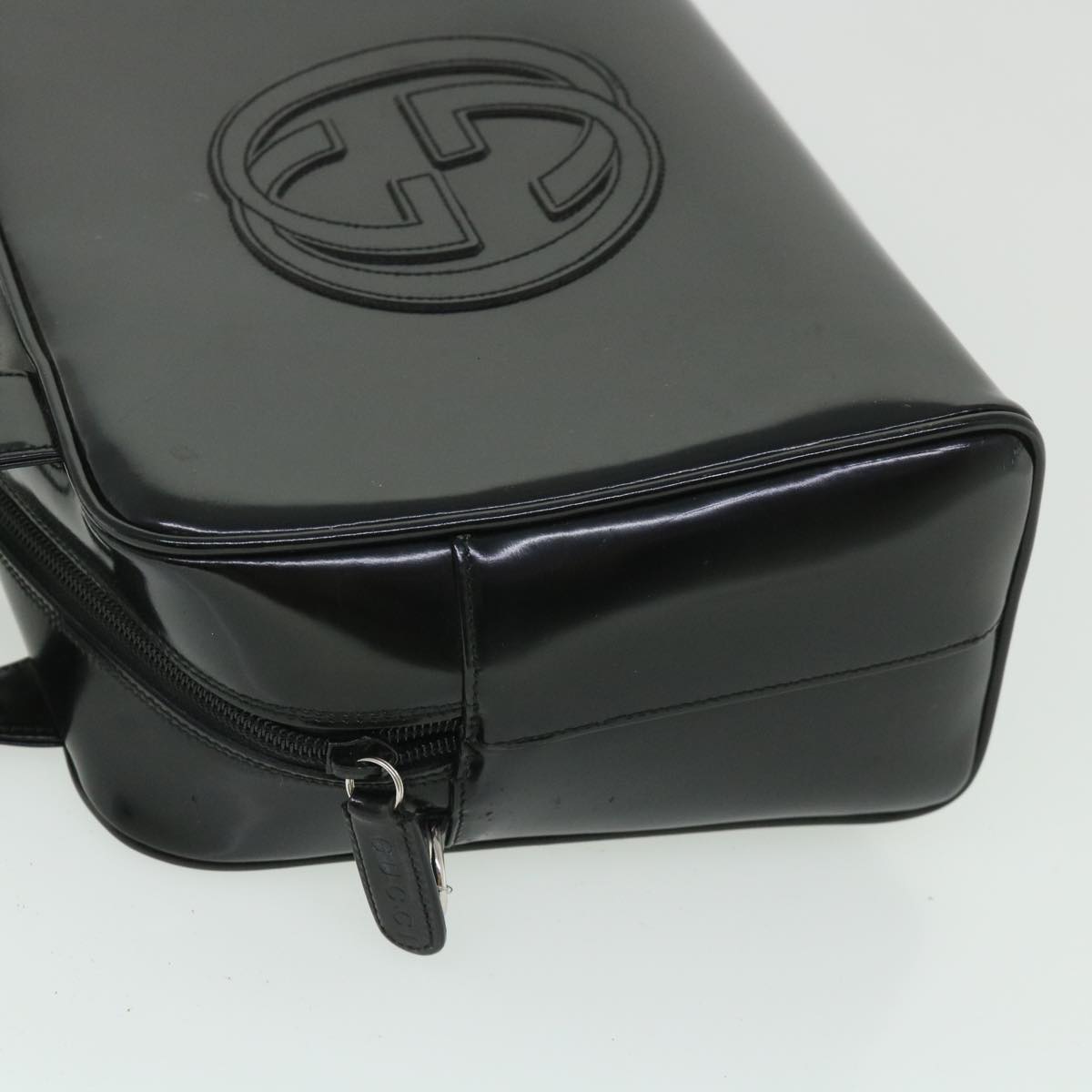 GUCCI Hand Bag Leather 2way Black 000 1274 0505 bs8546