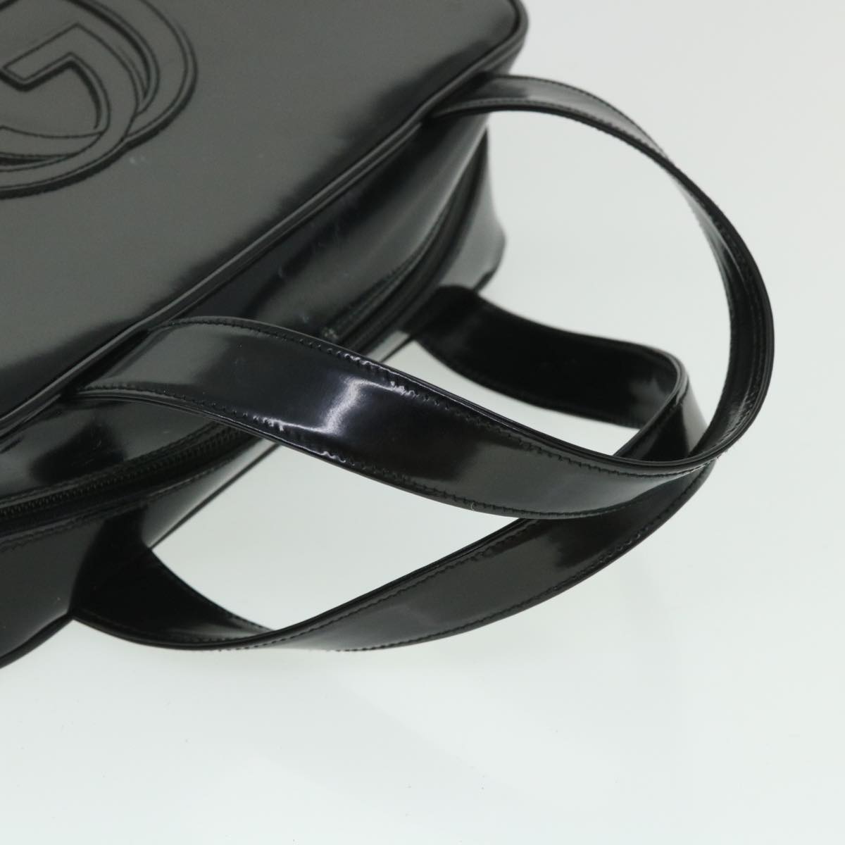 GUCCI Hand Bag Leather 2way Black 000 1274 0505 bs8546