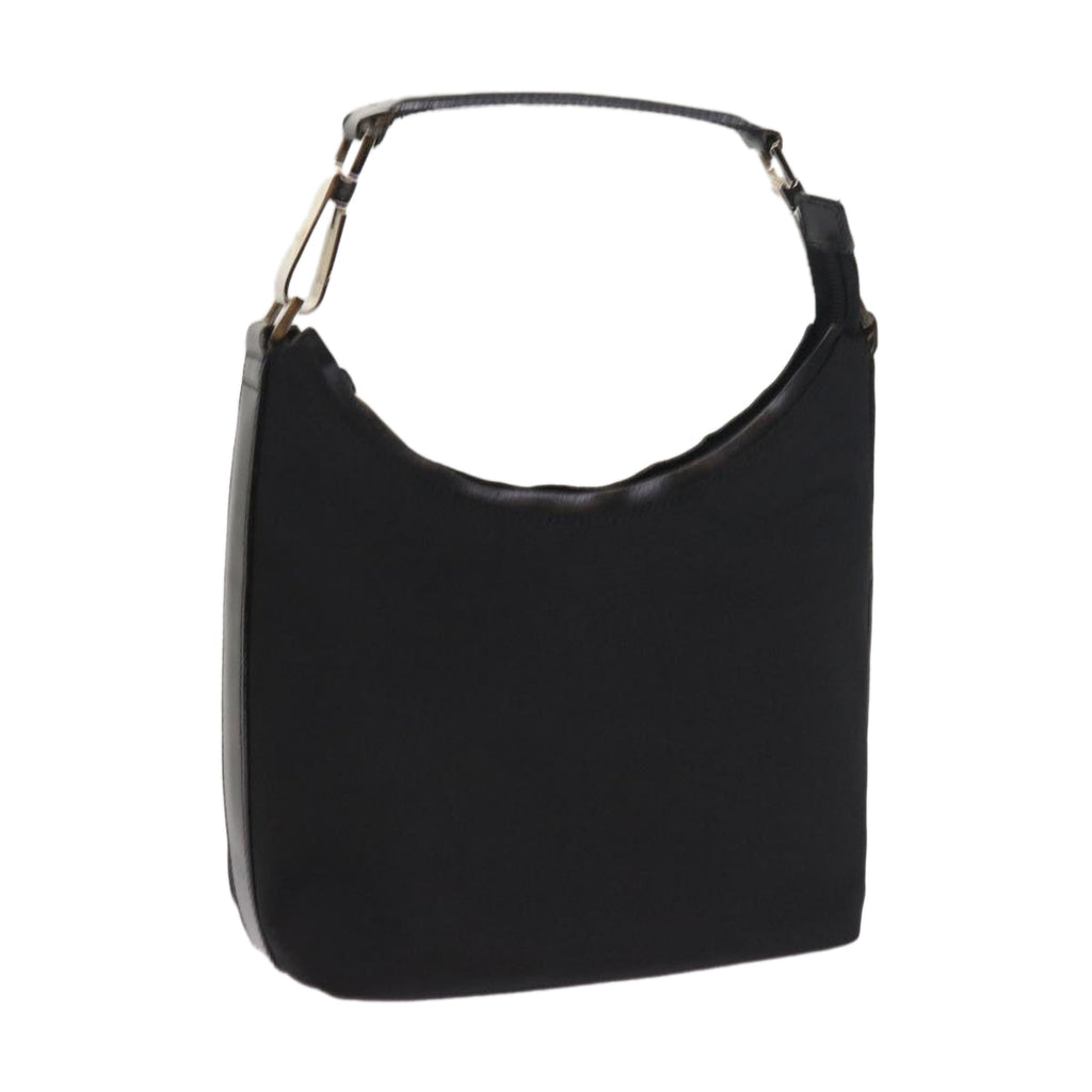 GUCCI Shoulder Bag Nylon Canvas Black 000 0601 200047 bs8579