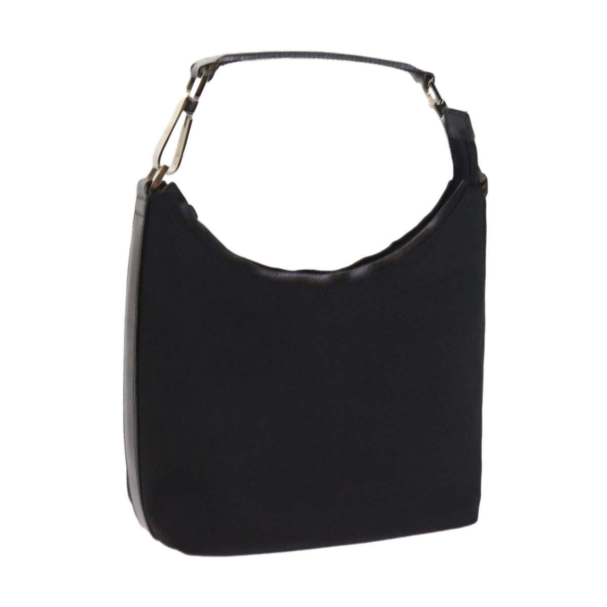 GUCCI Shoulder Bag Nylon Canvas Black 000 0601 200047 bs8579