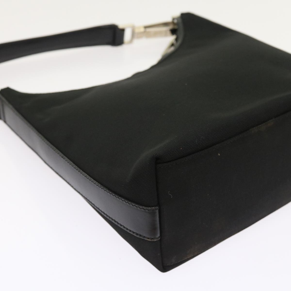 GUCCI Shoulder Bag Nylon Canvas Black 000 0601 200047 bs8579