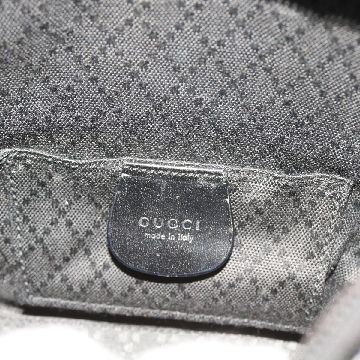 GUCCI Shoulder Bag Nylon Canvas Black 000 0601 200047 bs8579