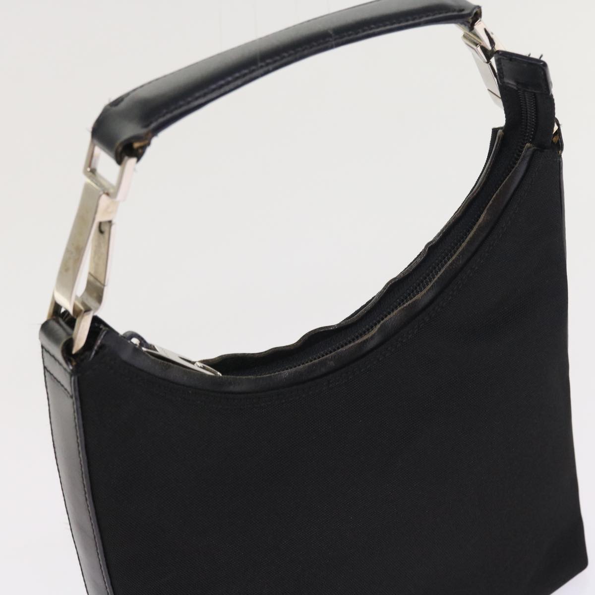 GUCCI Shoulder Bag Nylon Canvas Black 000 0601 200047 bs8579