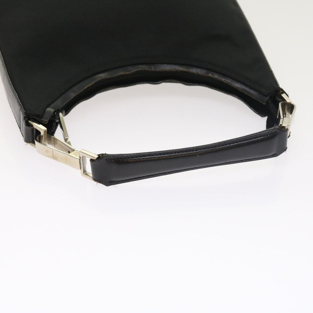 GUCCI Shoulder Bag Nylon Canvas Black 000 0601 200047 bs8579