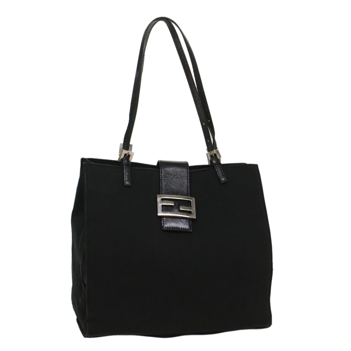 FENDI Tote Bag Nylon Black 0915808 bs8596