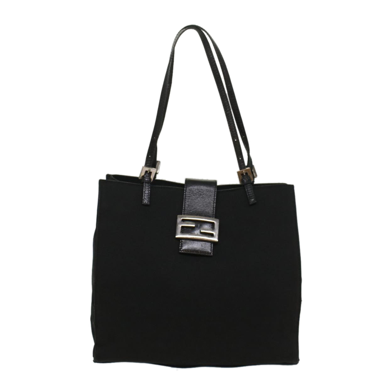 FENDI Tote Bag Nylon Black 0915808 bs8596