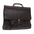 GUCCI Business Bag Leather Brown 015 1046 0090 bs8611