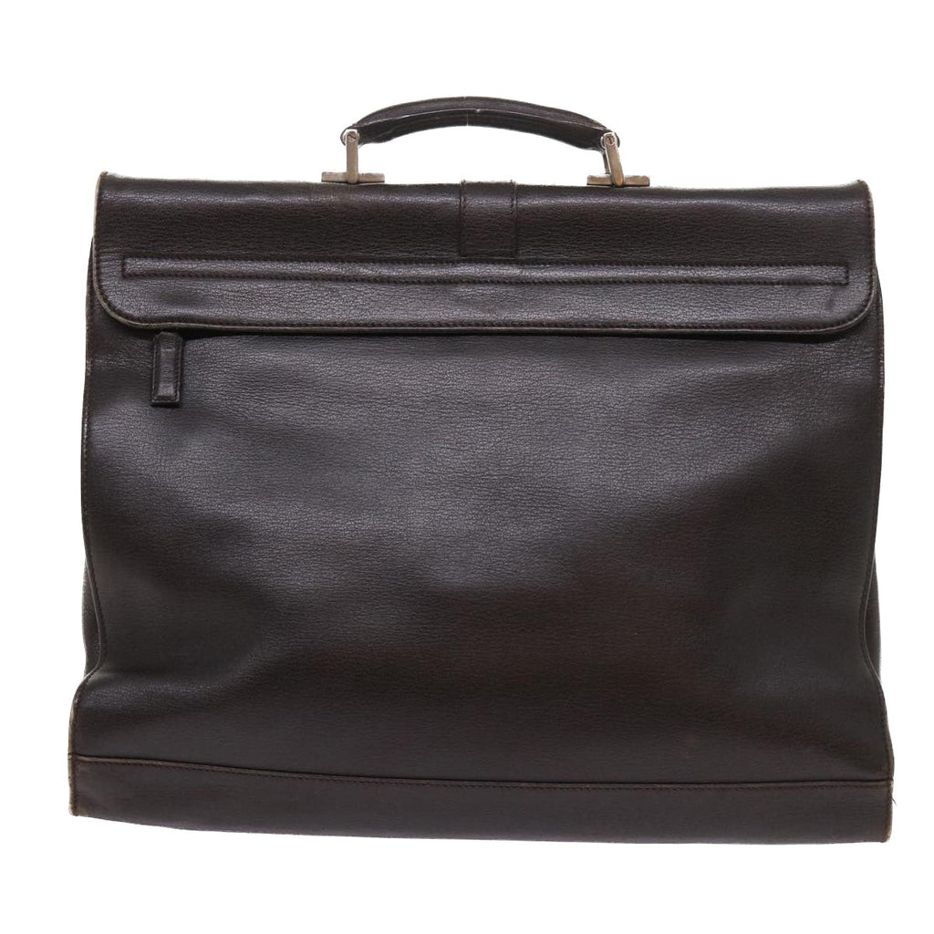 GUCCI Business Bag Leather Brown 015 1046 0090 bs8611