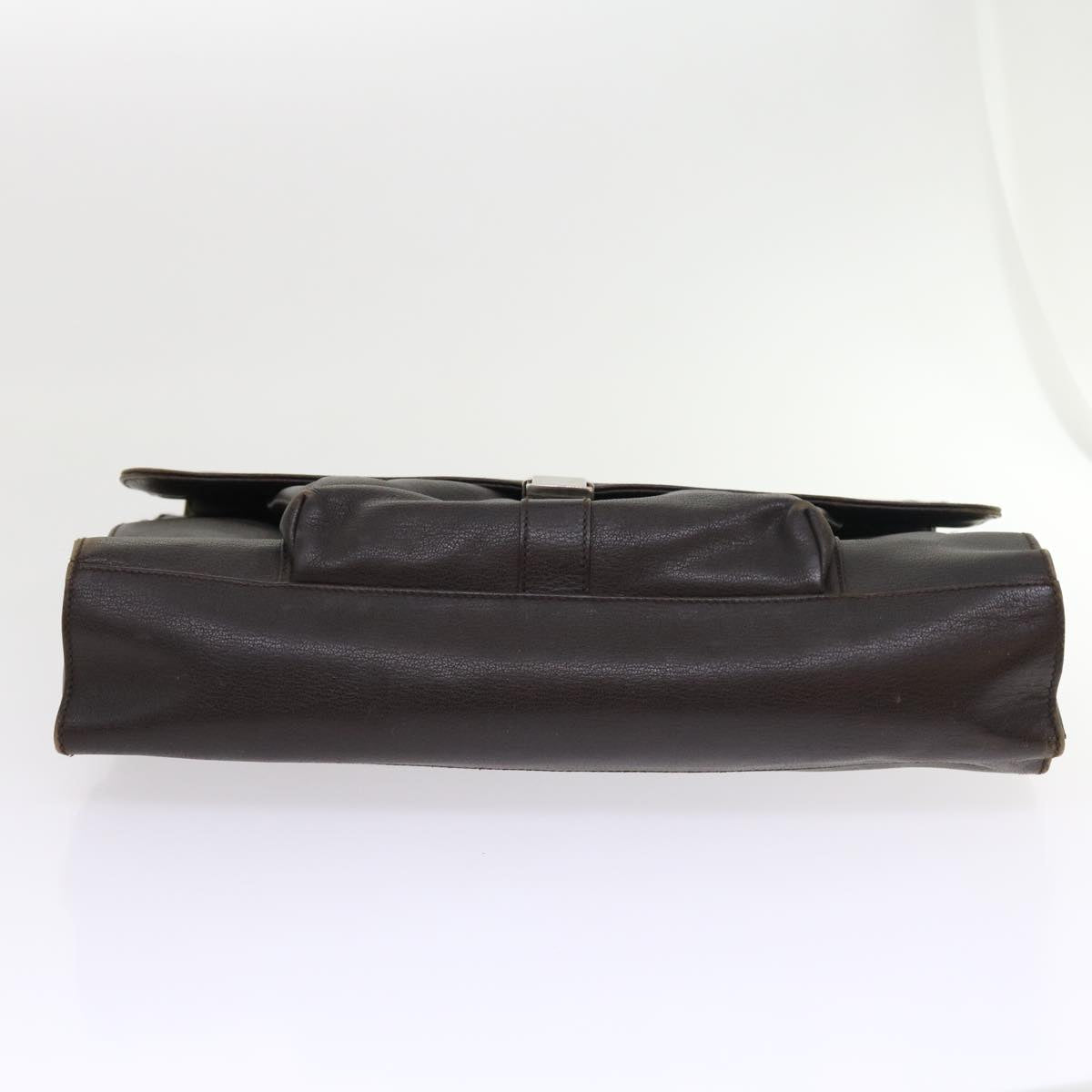 GUCCI Business Bag Leather Brown 015 1046 0090 bs8611