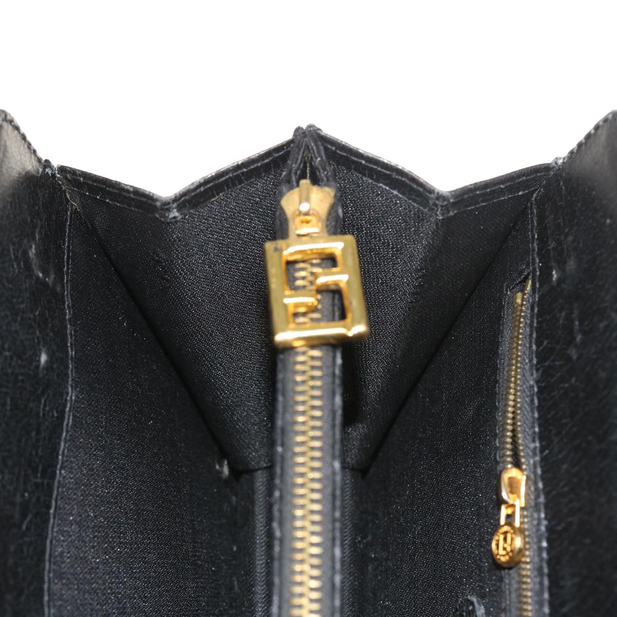 FENDI Shoulder Bag Leather Black bs8613