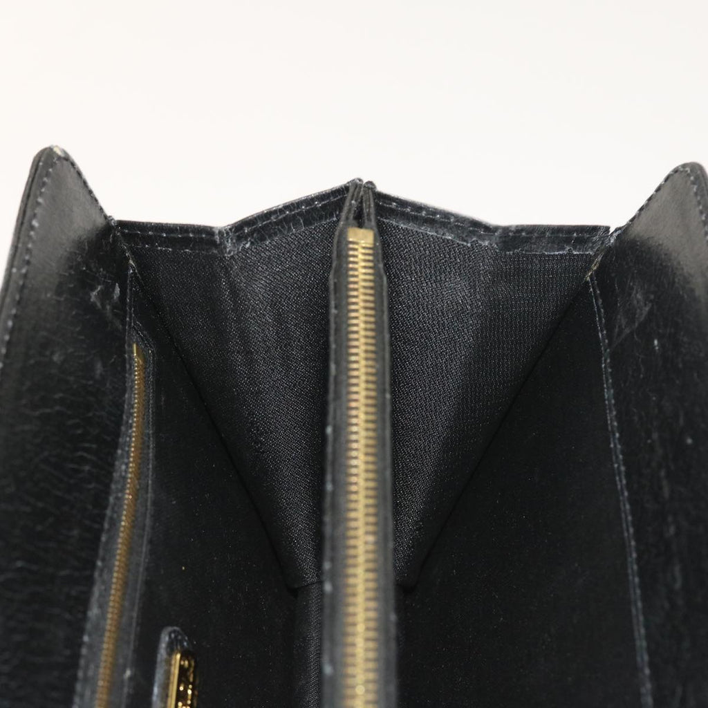 FENDI Shoulder Bag Leather Black bs8613
