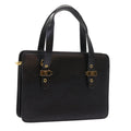 FENDI Shoulder Bag Leather Black bs8613