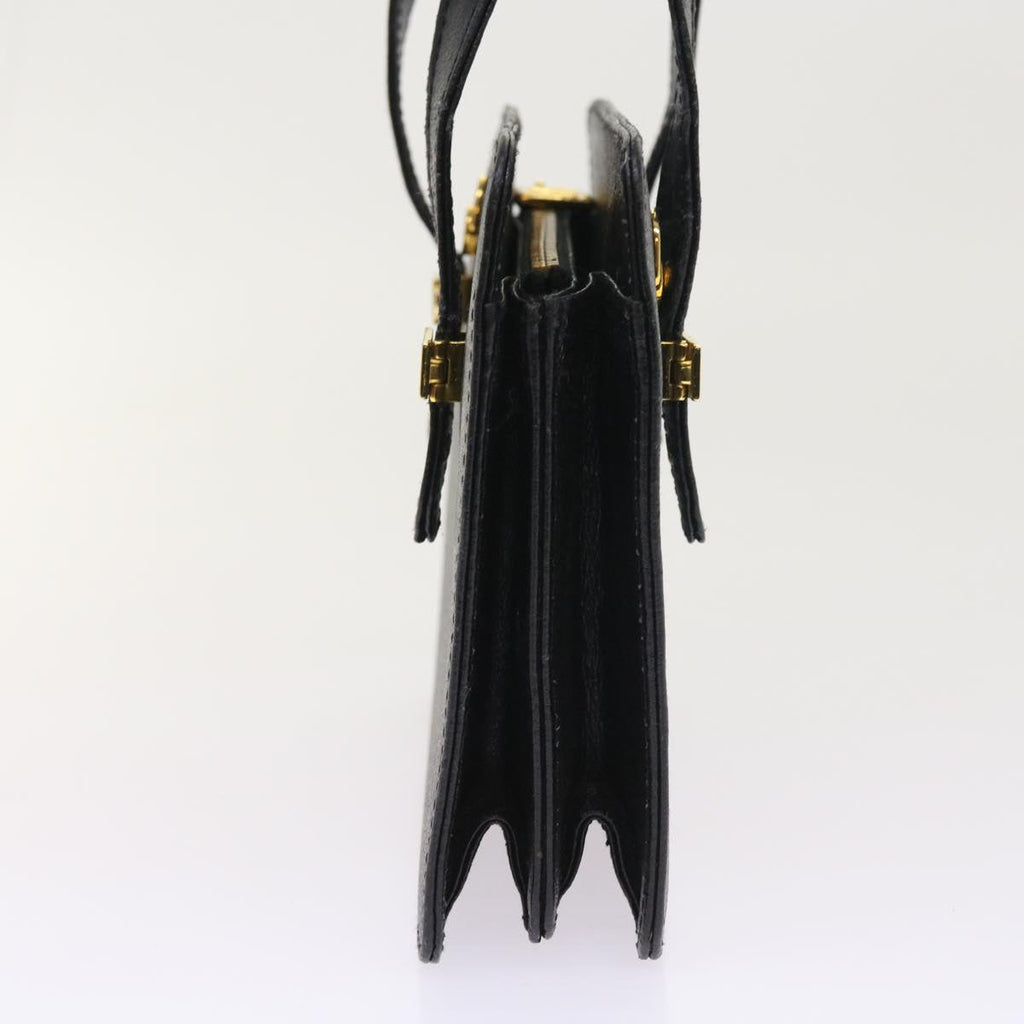 FENDI Shoulder Bag Leather Black bs8613