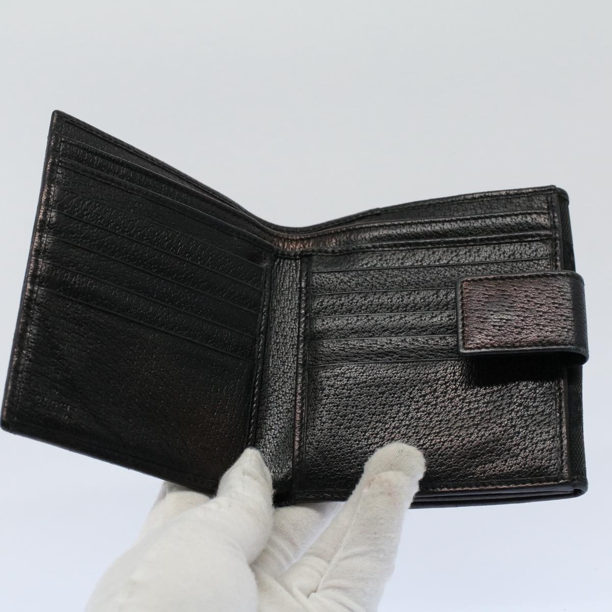 GUCCI GG Canvas Web Sherry Line Pouch Wallet 5Set Black Red Green bs8681