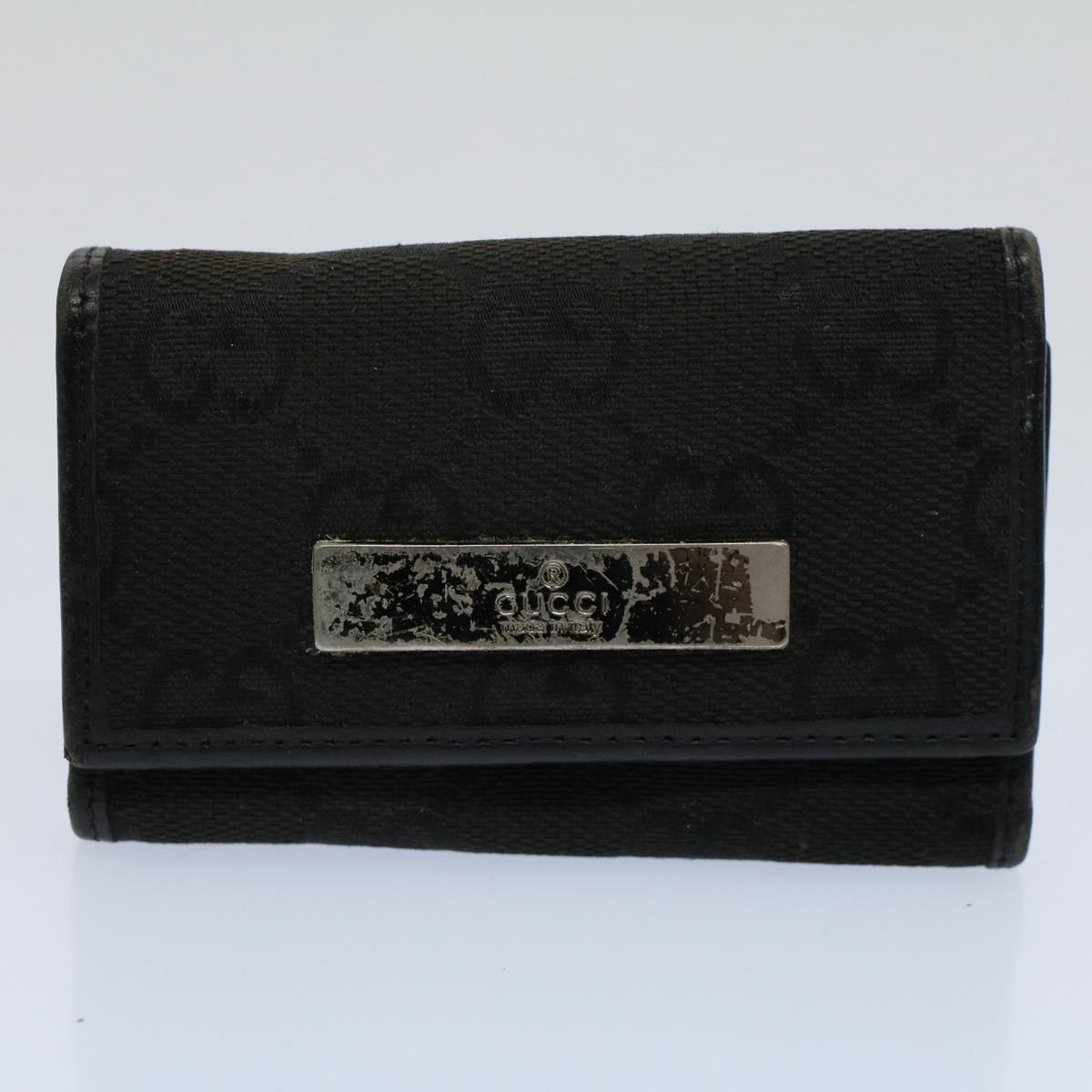GUCCI GG Canvas Web Sherry Line Pouch Wallet 5Set Black Red Green bs8681