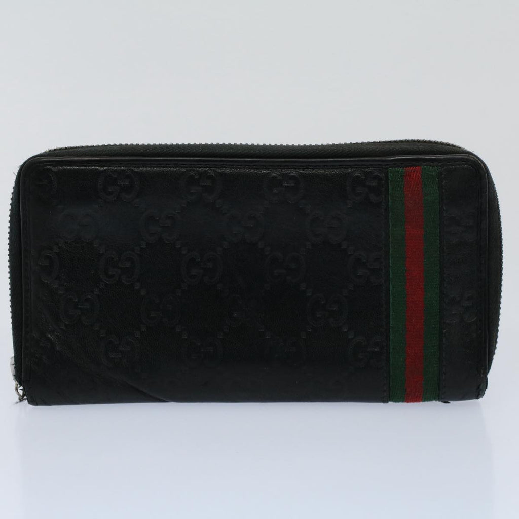 GUCCI GG Canvas Web Sherry Line Pouch Wallet 5Set Black Red Green bs8681