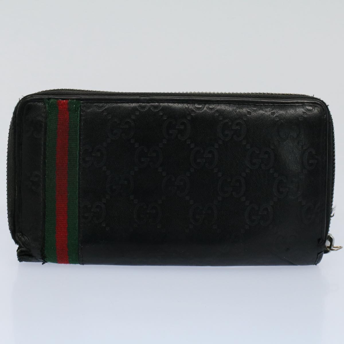GUCCI GG Canvas Web Sherry Line Pouch Wallet 5Set Black Red Green bs8681