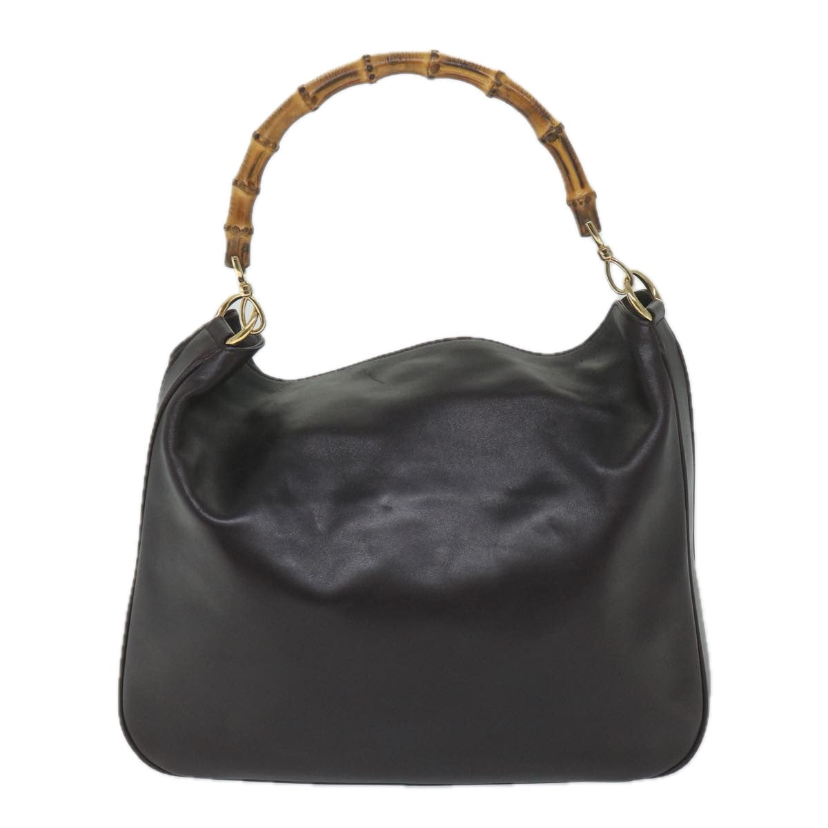 GUCCI Bamboo Shoulder Bag Leather Purple 001 2118 1577 bs8758