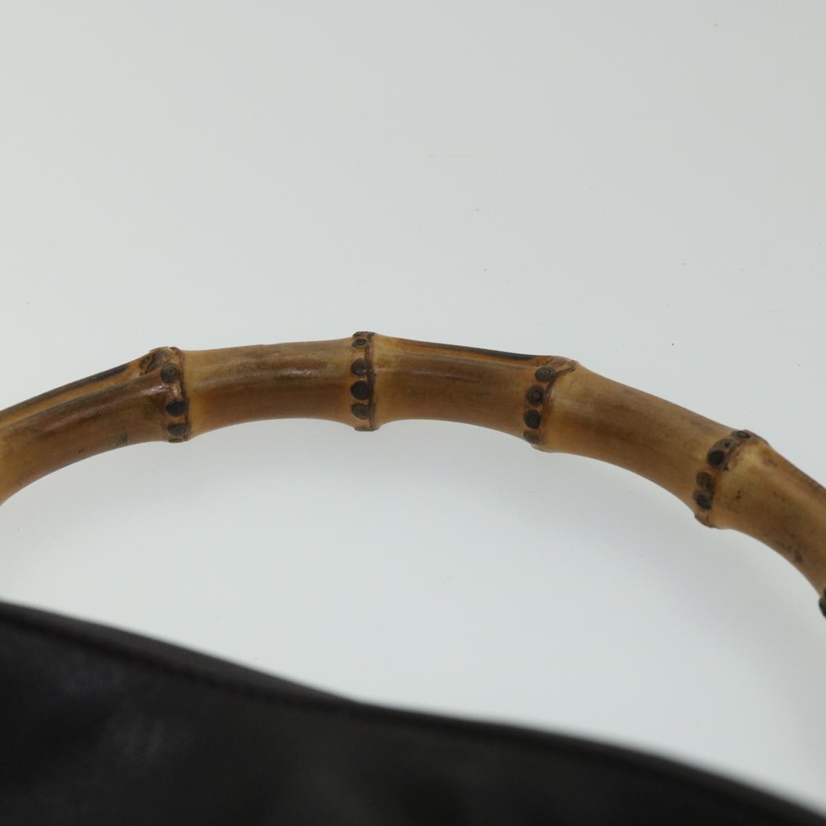 GUCCI Bamboo Shoulder Bag Leather Purple 001 2118 1577 bs8758