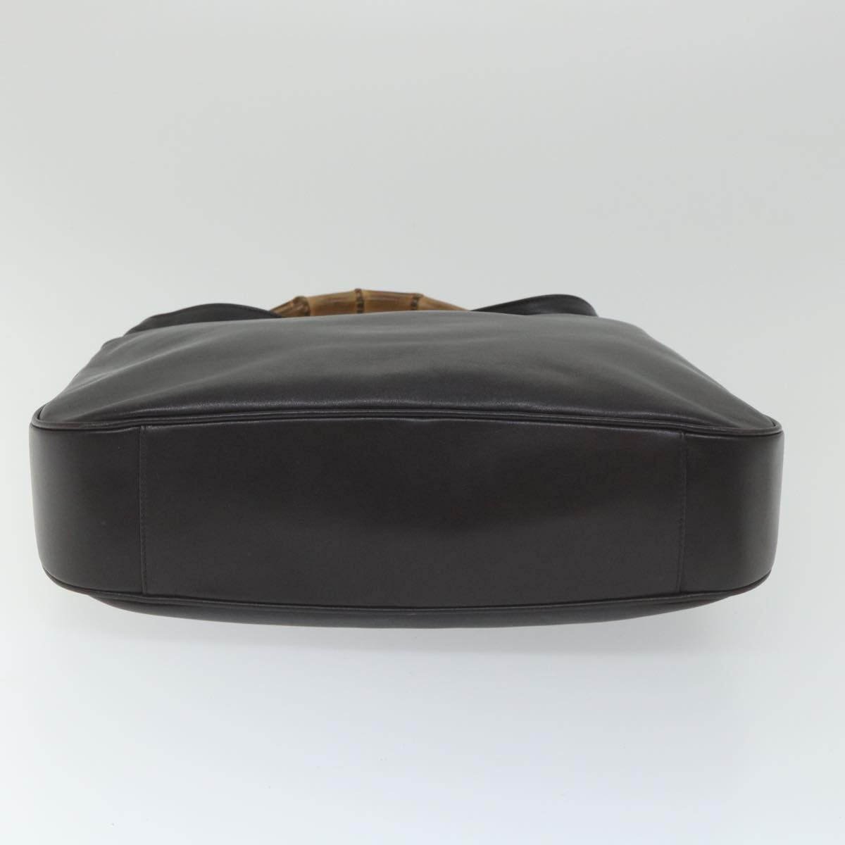GUCCI Bamboo Shoulder Bag Leather Purple 001 2118 1577 bs8758